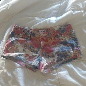 Floral printed shorts